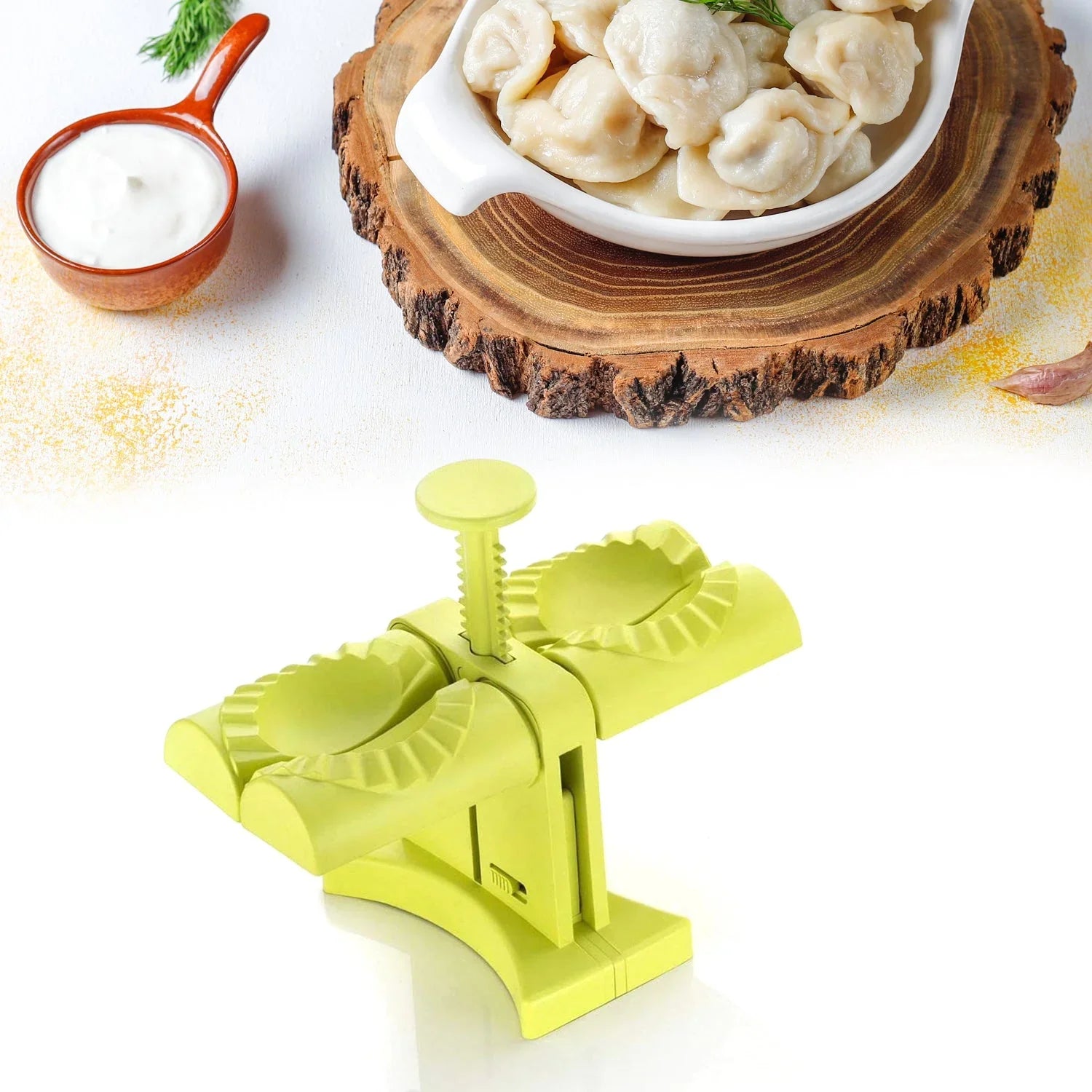 5300b DUMPLING MAKER MOLD,DOUBLE HEAD DUMPLING MOLD WRAP TWO AT A ONE TIME,HOUSEHOLD DUMPLING MAKER MOULD,EASY-TOOL FOR MAKING DUMPLINGS,DUMPLING PRESS MOLD KITCHEN ACCESSORIES (Brown Box) 5300b DUMPLING MAKER MOLD,DOUBLE HEAD DUMPLING MOLD WRAP TWO AT A ONE TIME,HOUSEHOLD DUMPLING MAKER MOULD,EASY-TOOL FOR MAKING DUMPLINGS,DUMPLING PRESS MOLD KITCHEN ACCESSORIES (Brown Box)